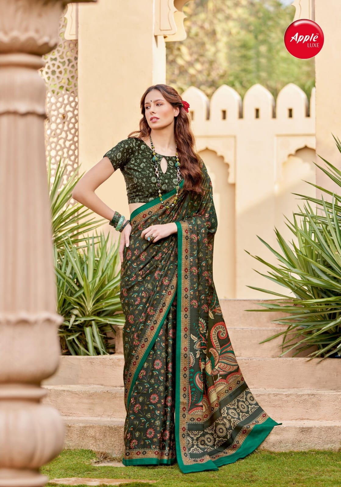 Roop Rani Vol 1 By Apple Printed Silk Sarees Wholesalers In Delhi